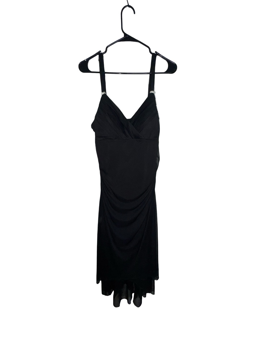 Scarlett Nite Black High-Low Sleeveless V-Neck Dress